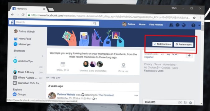 Comment désactiver les souvenirs «On This Day» sur Facebook