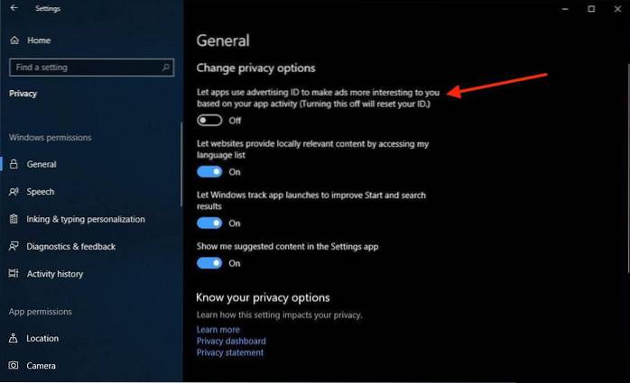 Så här stänger du av sekretessinställningar i den nya Windows 10-uppdateringen