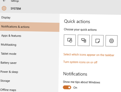 Como desligar as notificações de dicas do Windows 10