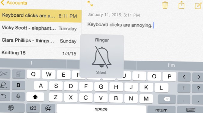 How to turn off typing sounds on the iPhone