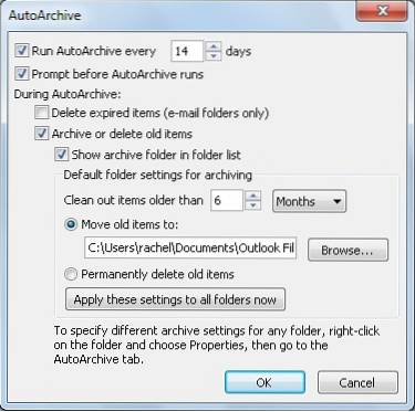 How To Turn On Auto Archive Feature In Outlook