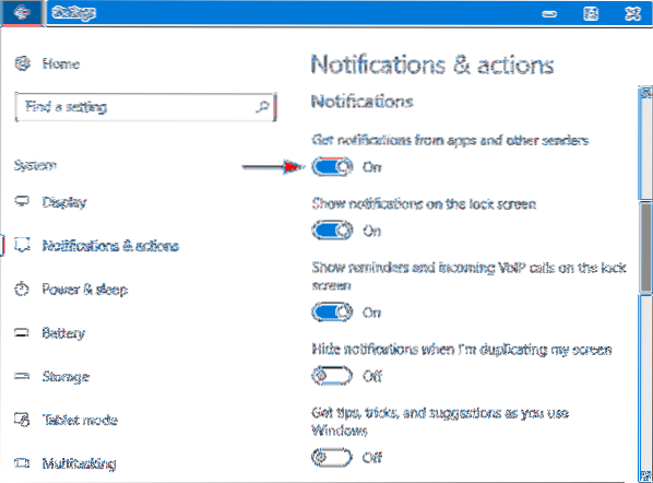 Cum se activează notificarea prin e-mail cu sunet în Windows 10