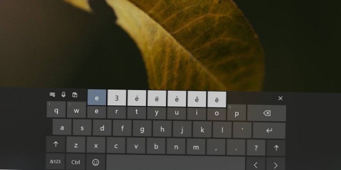 How to type accents on Windows 10