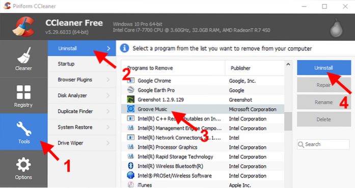 How To Uninstall Groove Music From Windows 10