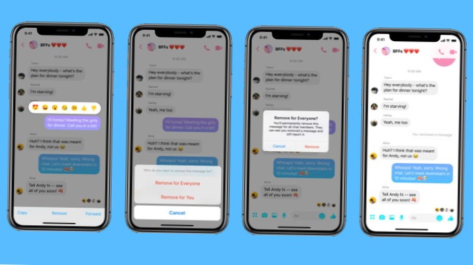 How to unsend messages on Facebook Messenger