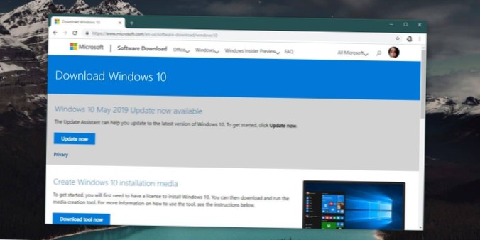 Cómo actualizar a Windows 10 1903 ahora