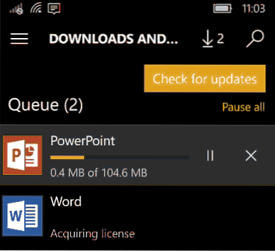 How to Update Windows 10 Mobile Apps Manually