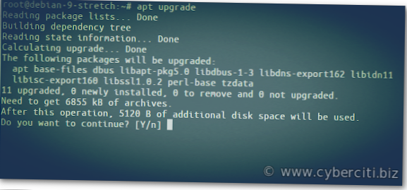 Jak upgradovat Debian Linux na nové vydání