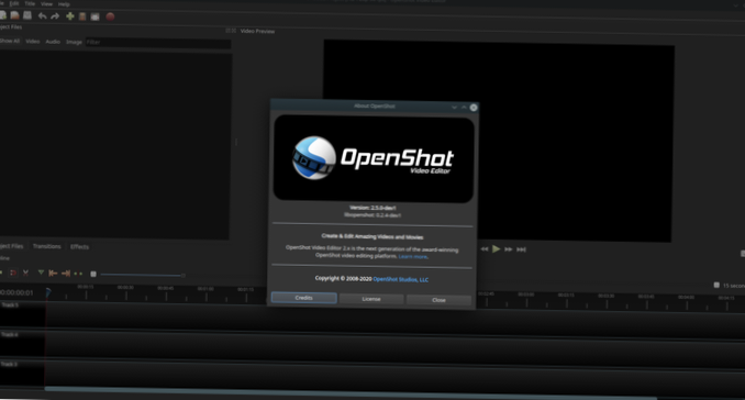 Upgraden naar OpenShot 2.5 op Linux