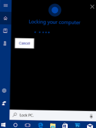 Verwenden eines Cortana-Sprachbefehls zum Herunterfahren von Windows 10