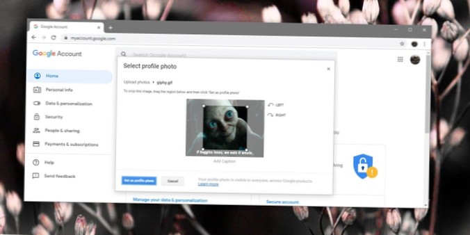Sådan bruges en GIF til dit Google-profilbillede