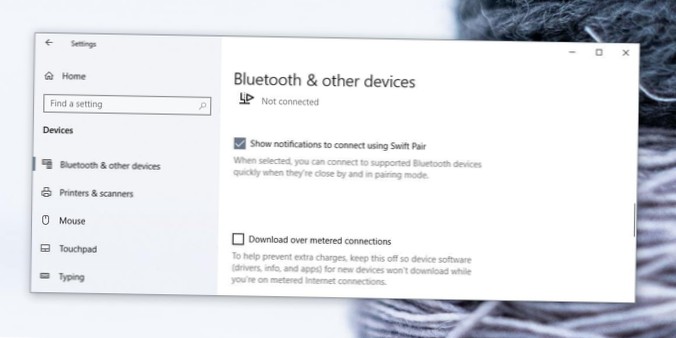 Hur man använder Bluetooth Swift Pair på Windows 10
