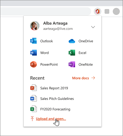 How to use Chrome extension for Microsoft Office Online