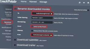 Comment utiliser Couchpotato pour télécharger des films