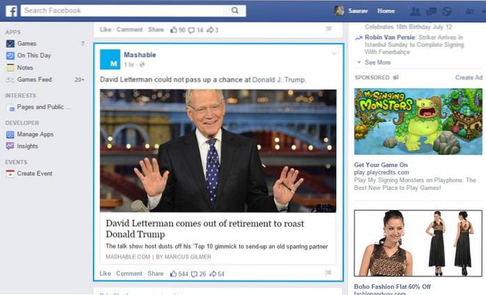 Como usar o Facebook sem mouse com mais velocidade