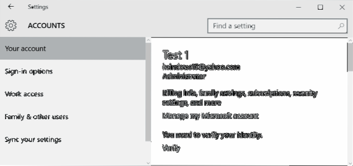 Como usar o Gmail ou o Yahoo! Para entrar no Windows 10