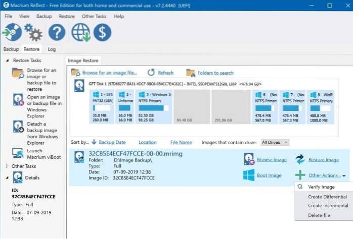 How To Use Macrium Reflect Free To Create Windows 10 System Image Backup