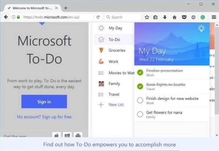 How To Use Microsoft To-Do On Windows 7
