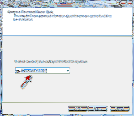 Hur man använder lösenordsåterställningsdisk i Windows 7