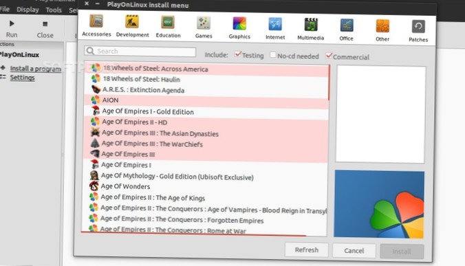 Sådan bruges PlayOnLinux til at spille Windows-spil på Linux