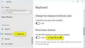 How To Use Print Screen Key To Open Snip