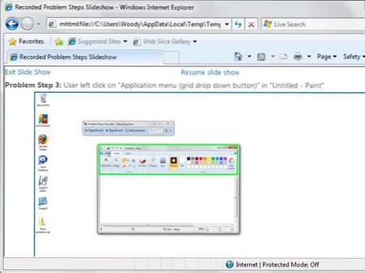 Como usar o gravador de etapas de problemas no Windows 7