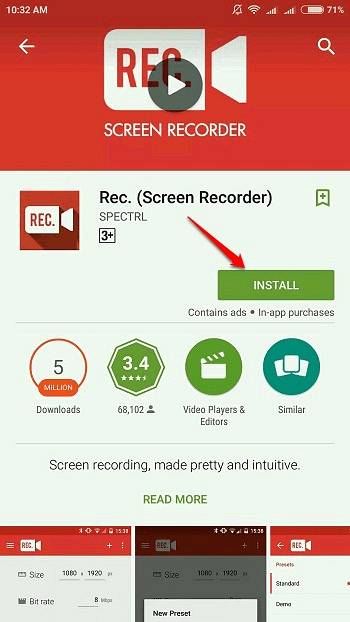 How To use Rec screen recorder on android phone to record screen