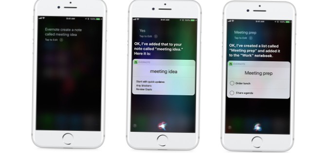 Como usar o Siri para criar uma nota no Evernote
