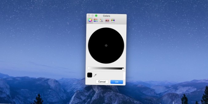 Hoe de kleurenkiezer in macOS te gebruiken als een zelfstandige app