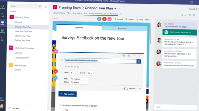 Verwendung der Umfragetools von Microsoft Teams