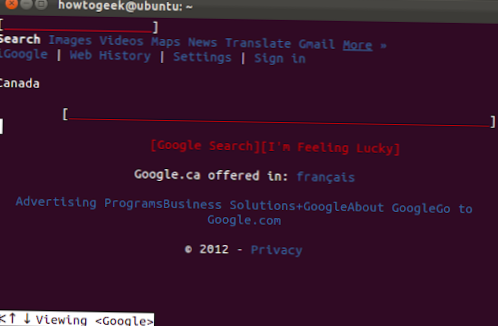 How to use the W3M text-based web browser on Linux