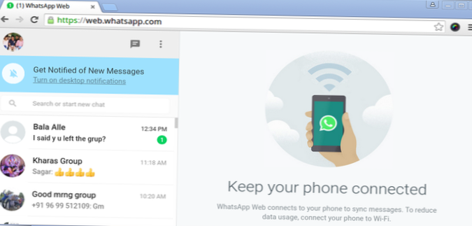 Sådan bruges WhatsApp på Linux
