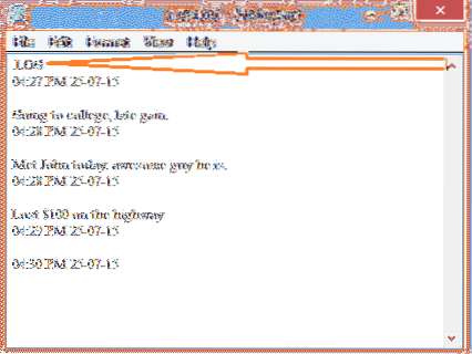 How to use your Notepad as a Diary with time stamps