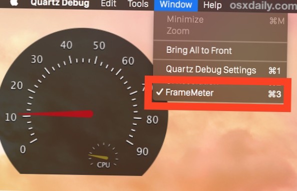 Jak zobrazit FPS na macOS