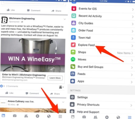 How To View The Explore Feed Tab On Facebook