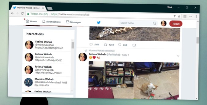 Como visualizar as interações do Twitter com um usuário [Chrome]
