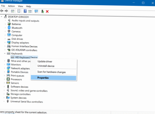 How to wake a Windows 10 laptop from sleep from an external keyboard