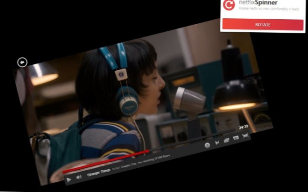 Como aplicar zoom e girar o Netflix no Chrome