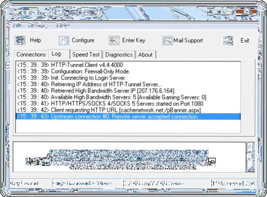 HTTP-tunnel omzeil de meeste firewall- en proxybeperkingen