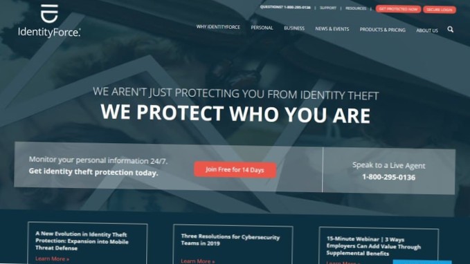 Identity Force Review (2019) Protecție cuprinzătoare împotriva furtului de identitate livrată