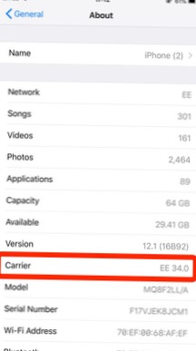 Melhorar a operadora do iPhone