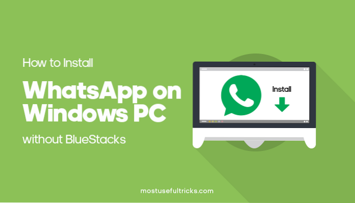 Installer WhatsApp Desktop App på Windows 10
