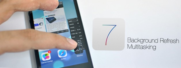iOS 7 Smart Multitasking, Uppdatering av bakgrundsapp