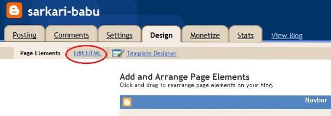 Lets design Meta tags of your Blogspot blog