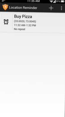 Připomenutí polohy pro Android odesílá vlastní upozornění komukoli, když jste na určitém místě