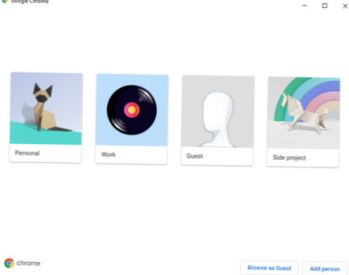 Inicie sesión en los mismos sitios web con varias cuentas en Chrome