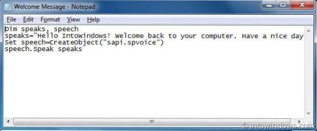 Gør Windows 10/7 velkommen til dig med en brugerdefineret stemmemeddelelse (skal prøve)