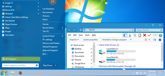 Make Windows 10 Look Like Windows 7