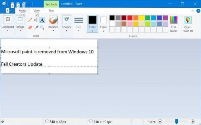Microsoft Paint está faltando na atualização dos criadores de outono do Windows 10