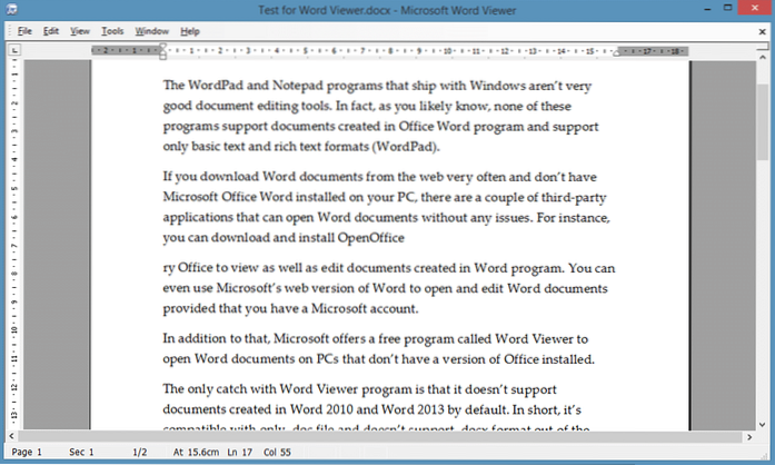 Microsoft Word Viewer Open And View Word Documents Without Installing Office